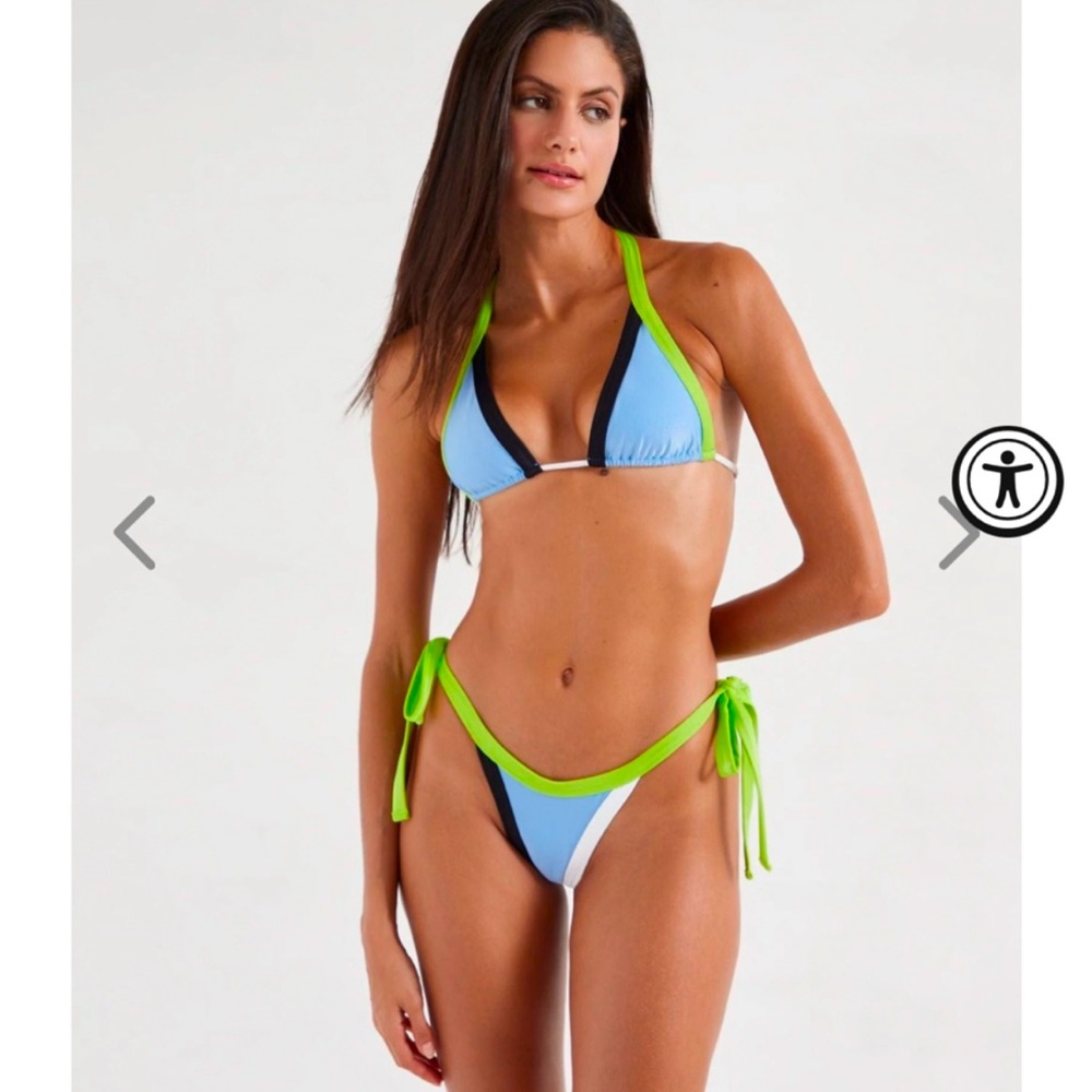 Stylish Blue and Green Bikini